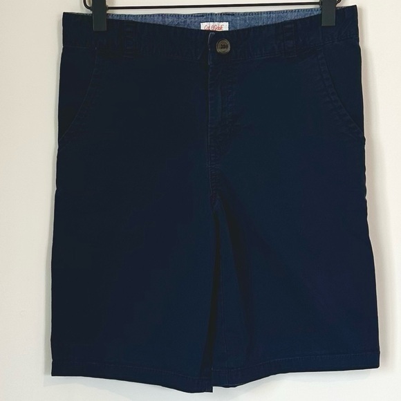 Cat & Jack Other - Cat & Jack Men's Dark Blue Flat Front Shorts - Size: 14